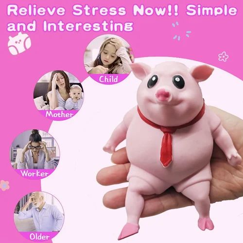 Funny Pink Pig Squishy Toy®